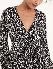 Wrap Front Tie Back Top