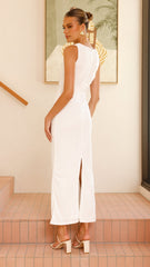 Sarsha Boatneck Maxi Dress - White