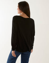 Batwing High Low Top