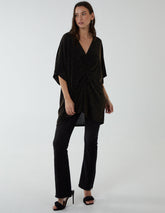 Twist Front Metalic Top