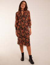 Raglan Keyhole Midi Dress