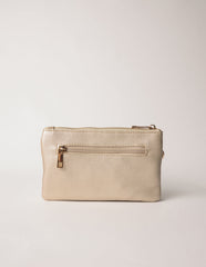 Detailed Zip Up Purse With Detachable Strap