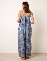 Floral Printed Oversized Jumpsuit