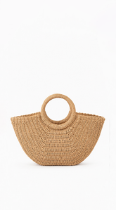 Sandy Shores Straw Bag - Khaki