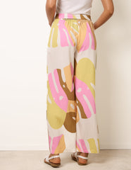 Paper Bag Wide Leg Trousers