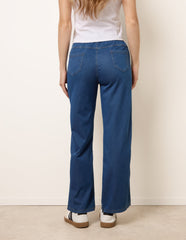 Side Stripe Jeans With Drawstring