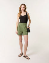 Shorts With Pleated Design