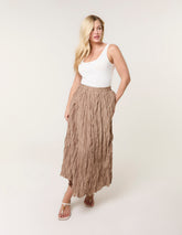 Crinkled Texture Skirt