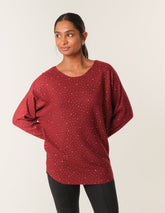 Jumper With Silver Rhinestones