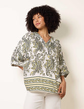 Boxy Short Sleeve Printed Top