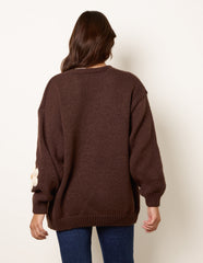 Daisy Large Flower Cardigan