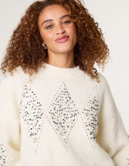 Diamond Sequin Jumper