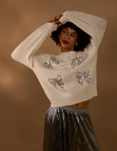 Sequin Bow Jumper