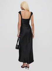 Azura Off The Shoulder Maxi Dress Black
