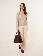 Jumper With Open Back Bow Tie