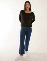 Batwing High Low Top