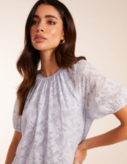 Jacquard Smock Mini Dress