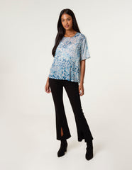 Embellished Chiffon Top
