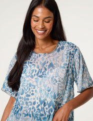 Embellished Chiffon Top