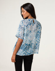 Embellished Chiffon Top