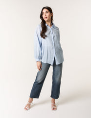 Diamante Detailed Classic Shirt