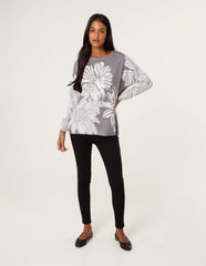 Large Sequin Flower Jumper