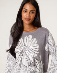 Large Sequin Flower Jumper