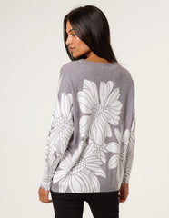 Large Sequin Flower Jumper
