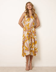 Leaf Print Dress