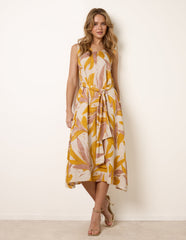 Leaf Print Dress