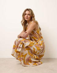 Leaf Print Dress