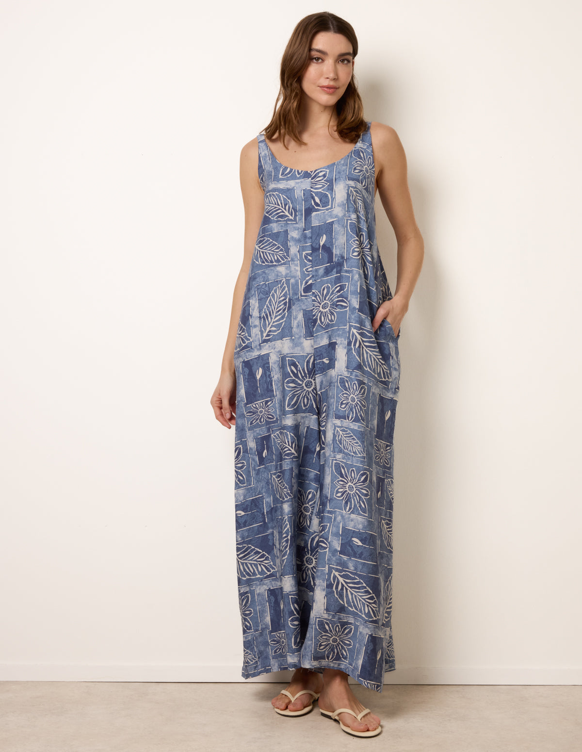 Floral Printed Oversized Jumpsuit