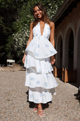 Gifting Joy Maxi Dress Blue