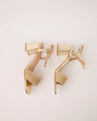 Diamante Front Small Healed Sandals