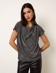 Cowl Neck Draped Top