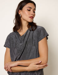 Cowl Neck Draped Top