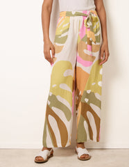 Paper Bag Wide Leg Trousers