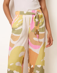 Paper Bag Wide Leg Trousers