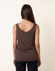 Sleeveless Cowl Neck Viscose Jersey Top
